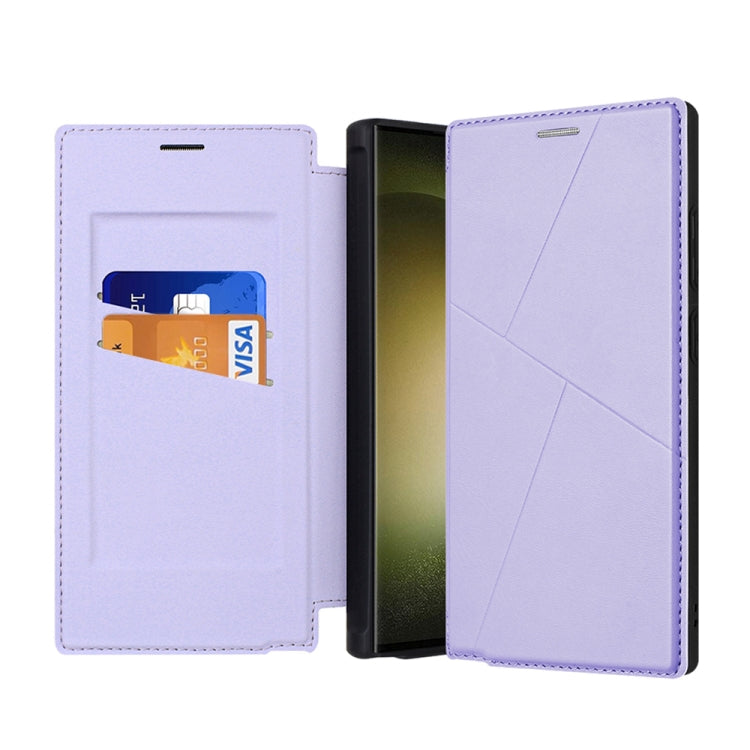Magnetic Armor Series RFID Card Slots Leather Phone Case, For Samsung Galaxy S25 5G, For Samsung Galaxy S25+ 5G, For Samsung Galaxy S25 Ultra 5G, For Samsung Galaxy S24 Ultra 5G