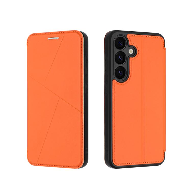 Magnetic Armor Series RFID Card Slots Leather Phone Case, For Samsung Galaxy S25 5G, For Samsung Galaxy S25+ 5G, For Samsung Galaxy S25 Ultra 5G, For Samsung Galaxy S24 Ultra 5G