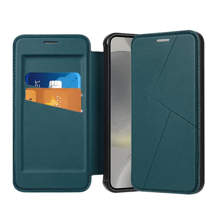 Magnetic Armor Series RFID Card Slots Leather Phone Case, For Samsung Galaxy S25 5G, For Samsung Galaxy S25+ 5G, For Samsung Galaxy S25 Ultra 5G, For Samsung Galaxy S24 Ultra 5G, For Samsung Galaxy S24+ 5G, For Samsung Galaxy S24 5G