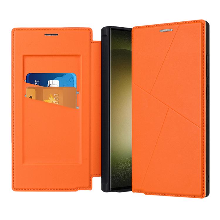 Magnetic Armor Series RFID Card Slots Leather Phone Case, For Samsung Galaxy S25 5G, For Samsung Galaxy S25+ 5G, For Samsung Galaxy S25 Ultra 5G, For Samsung Galaxy S24 Ultra 5G