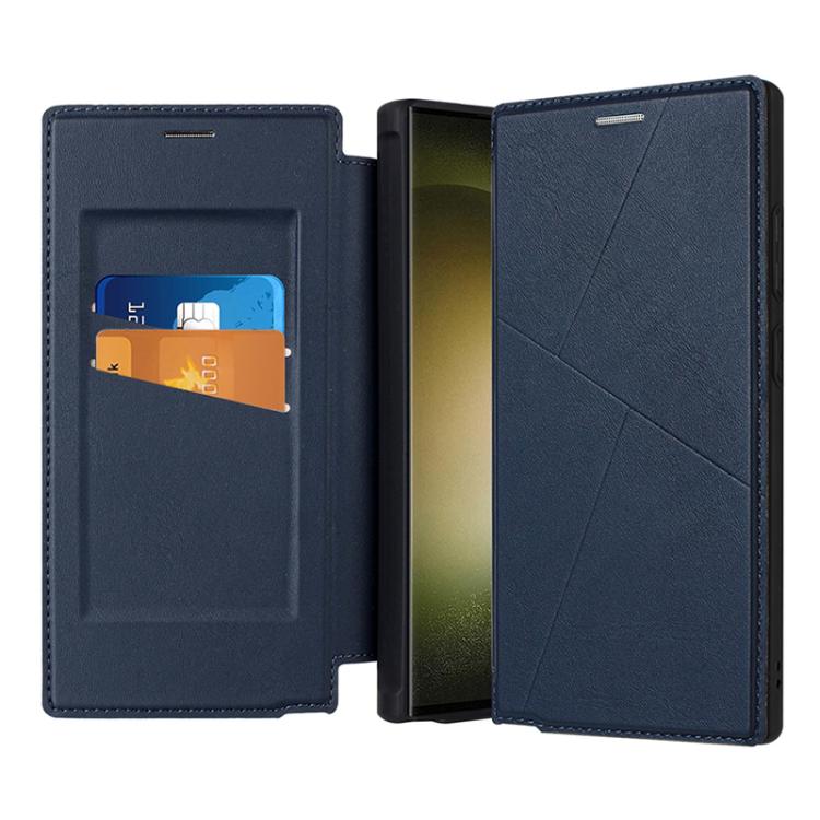 Magnetic Armor Series RFID Card Slots Leather Phone Case, For Samsung Galaxy S25 5G, For Samsung Galaxy S25+ 5G, For Samsung Galaxy S25 Ultra 5G, For Samsung Galaxy S24 Ultra 5G