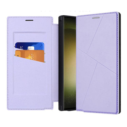 Magnetic Armor Series RFID Card Slots Leather Phone Case, For Samsung Galaxy S25 5G, For Samsung Galaxy S25+ 5G, For Samsung Galaxy S25 Ultra 5G, For Samsung Galaxy S24 Ultra 5G, For Samsung Galaxy S24+ 5G, For Samsung Galaxy S24 5G