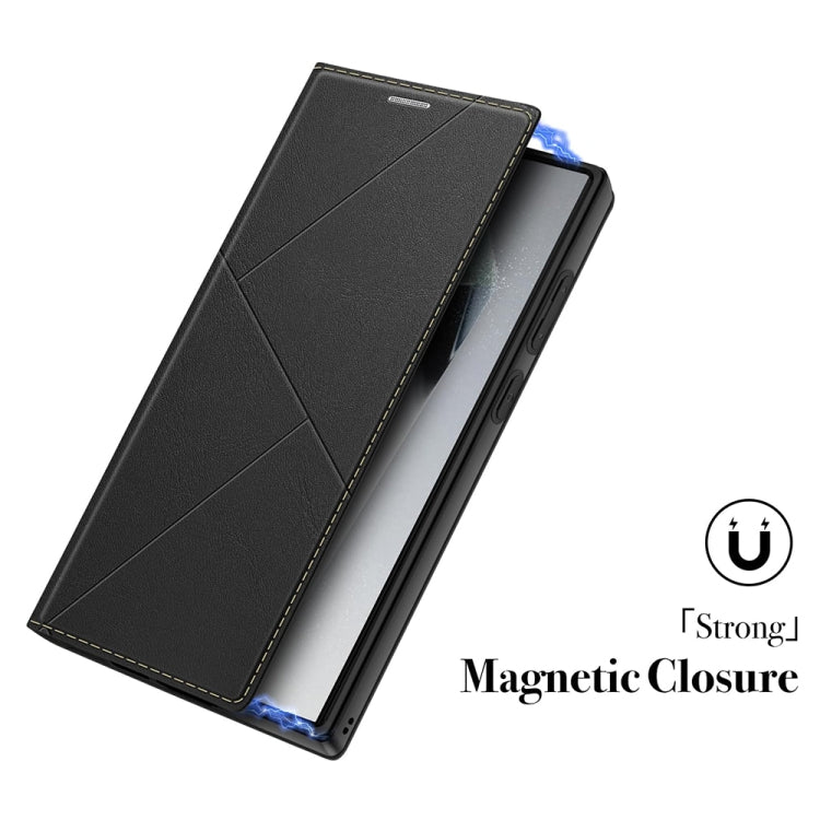 Magnetic Armor Series RFID Card Slots Leather Phone Case, For Samsung Galaxy S25 5G, For Samsung Galaxy S25+ 5G, For Samsung Galaxy S25 Ultra 5G, For Samsung Galaxy S24 Ultra 5G