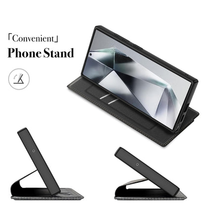 Magnetic Armor Series RFID Card Slots Leather Phone Case, For Samsung Galaxy S25 5G, For Samsung Galaxy S25+ 5G, For Samsung Galaxy S25 Ultra 5G, For Samsung Galaxy S24 Ultra 5G