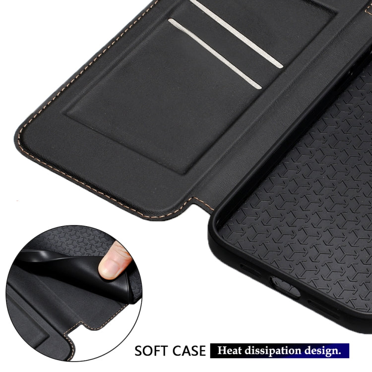 Magnetic Armor Series RFID Card Slots Leather Phone Case, For Samsung Galaxy S25 5G, For Samsung Galaxy S25+ 5G, For Samsung Galaxy S25 Ultra 5G, For Samsung Galaxy S24 Ultra 5G