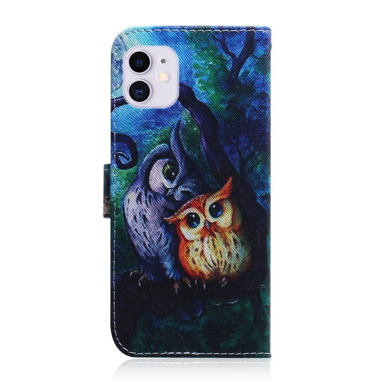Coloured Drawing Horizontal Flip Leather Case, with Holder & Card Slots & Wallet, For iPhone 12 mini, For iPhone 12 / 12 Pro
