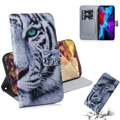 Coloured Drawing Horizontal Flip Leather Case, with Holder & Card Slots & Wallet, For iPhone 12 mini, For iPhone 12 / 12 Pro