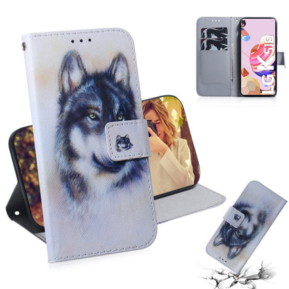 Coloured Drawing Horizontal Flip Leather Case, with Holder & Card Slots & Wallet, For iPhone 12 Pro Max, For LG K41S