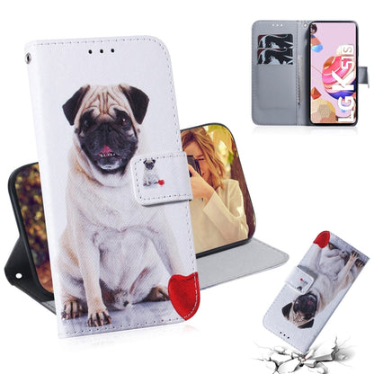 Coloured Drawing Horizontal Flip Leather Case, with Holder & Card Slots & Wallet, For iPhone 12 Pro Max, For LG K41S