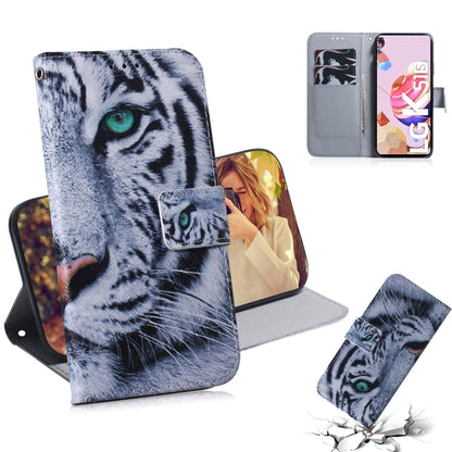 Coloured Drawing Horizontal Flip Leather Case, with Holder & Card Slots & Wallet, For LG K51S, For LG K61