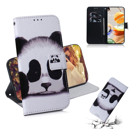 Coloured Drawing Horizontal Flip Leather Case, with Holder & Card Slots & Wallet, For LG K51S, For LG K61