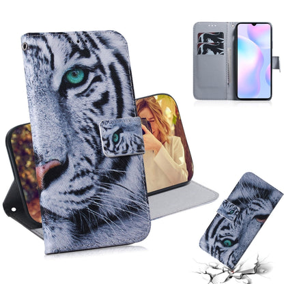 Coloured Drawing Horizontal Flip Leather Case, with Holder & Card Slots & Wallet, For Xiaomi Redmi 9A, For Xiaomi Redmi 9C