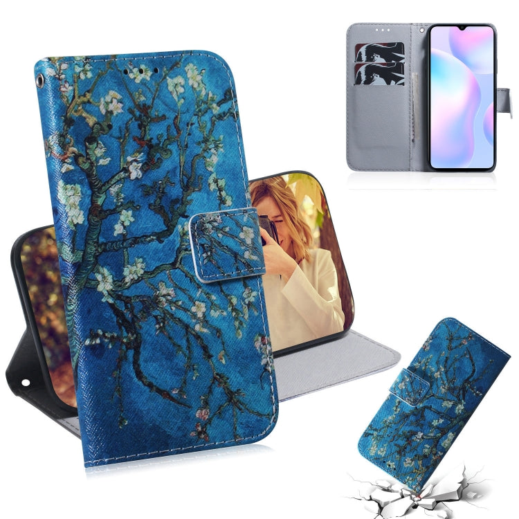 Coloured Drawing Horizontal Flip Leather Case, with Holder & Card Slots & Wallet, For Xiaomi Redmi 9A, For Xiaomi Redmi 9C
