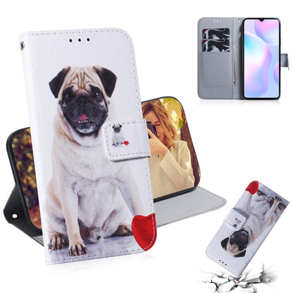 Coloured Drawing Horizontal Flip Leather Case, with Holder & Card Slots & Wallet, For Xiaomi Redmi 9A, For Xiaomi Redmi 9C