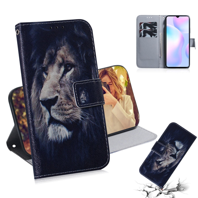 Coloured Drawing Horizontal Flip Leather Case, with Holder & Card Slots & Wallet, For Xiaomi Redmi 9A, For Xiaomi Redmi 9C