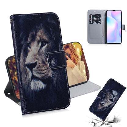 Coloured Drawing Horizontal Flip Leather Case, with Holder & Card Slots & Wallet, For Xiaomi Redmi 9A, For Xiaomi Redmi 9C