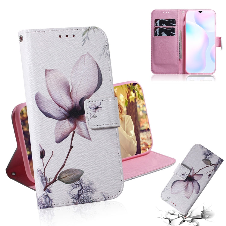 Coloured Drawing Horizontal Flip Leather Case, with Holder & Card Slots & Wallet, For Xiaomi Redmi 9A, For Xiaomi Redmi 9C