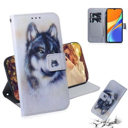 Coloured Drawing Horizontal Flip Leather Case, with Holder & Card Slots & Wallet, For Xiaomi Redmi 9A, For Xiaomi Redmi 9C