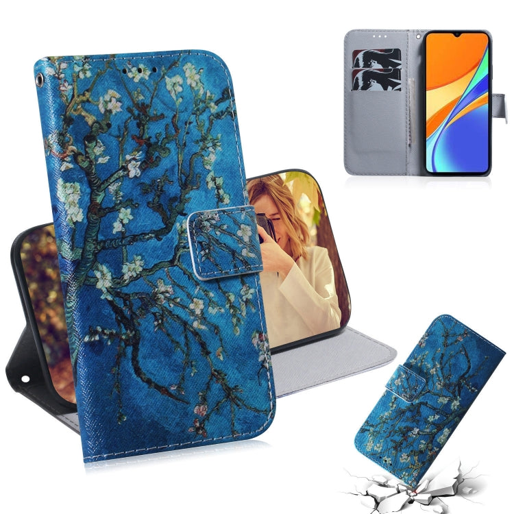 Coloured Drawing Horizontal Flip Leather Case, with Holder & Card Slots & Wallet, For Xiaomi Redmi 9A, For Xiaomi Redmi 9C