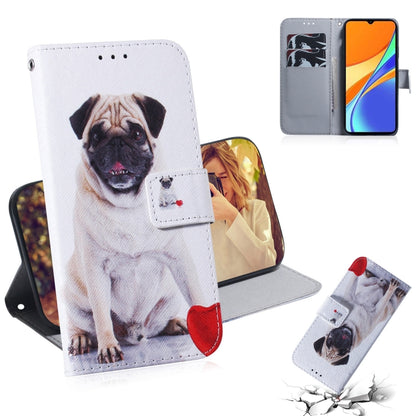 Coloured Drawing Horizontal Flip Leather Case, with Holder & Card Slots & Wallet, For Xiaomi Redmi 9A, For Xiaomi Redmi 9C
