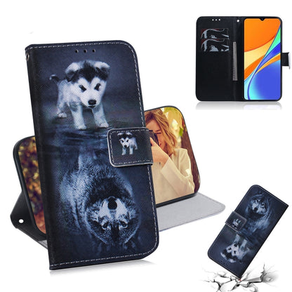 Coloured Drawing Horizontal Flip Leather Case, with Holder & Card Slots & Wallet, For Xiaomi Redmi 9A, For Xiaomi Redmi 9C