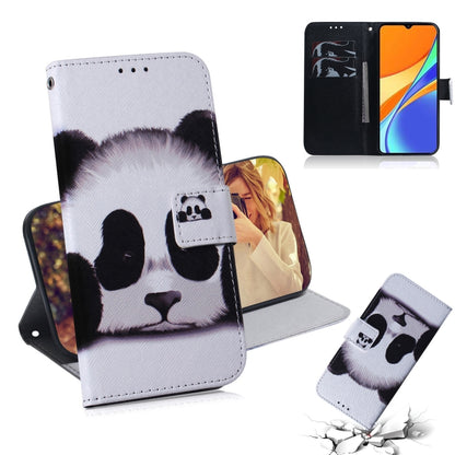 Coloured Drawing Horizontal Flip Leather Case, with Holder & Card Slots & Wallet, For Xiaomi Redmi 9A, For Xiaomi Redmi 9C