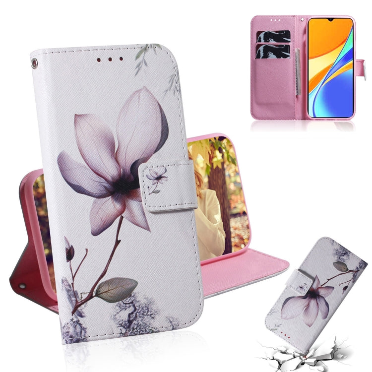 Coloured Drawing Horizontal Flip Leather Case, with Holder & Card Slots & Wallet, For Xiaomi Redmi 9A, For Xiaomi Redmi 9C