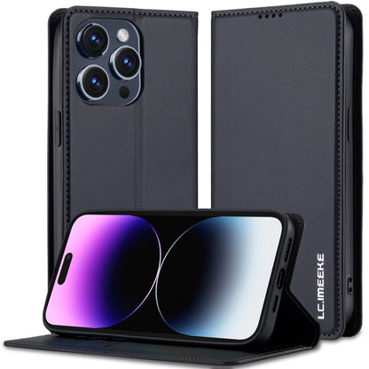 LC.IMEEKE L1 Series Frosted Fine Texture PU Phone Case, For iPhone 16, For iPhone 15, For iPhone 14 / 13, For iPhone 14 Pro