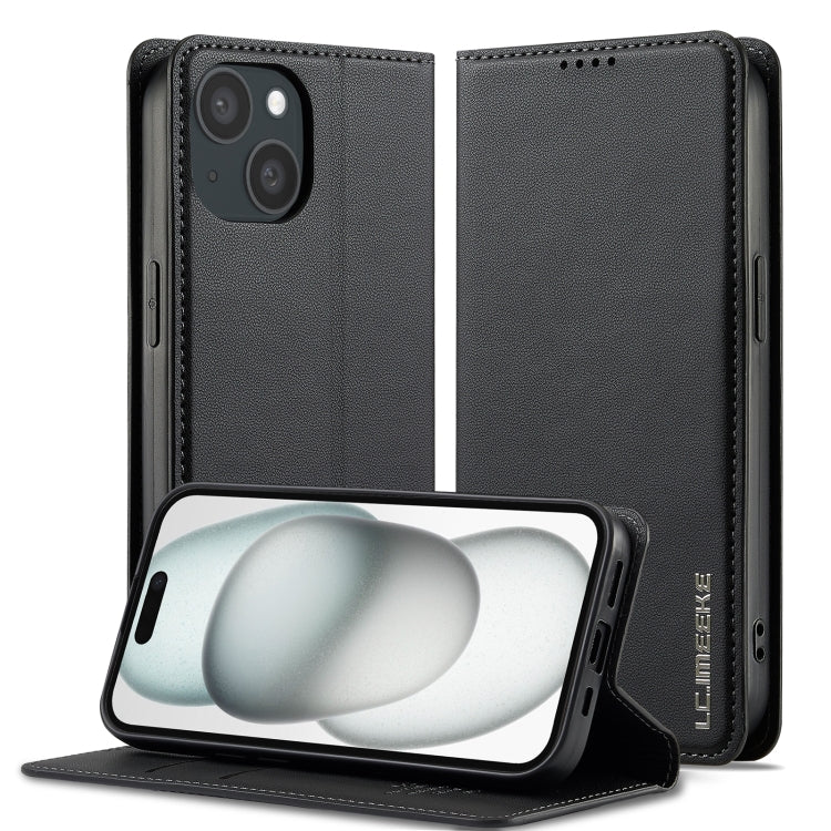 LC.IMEEKE L1 Series Frosted Fine Texture PU Phone Case, For iPhone 16, For iPhone 15, For iPhone 14 / 13, For iPhone 14 Pro