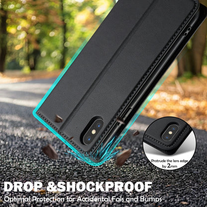 LC.IMEEKE L1 Series Frosted Fine Texture PU Phone Case, For iPhone XR, For iPhone XS Max, For iPhone 7 Plus / 8 Plus