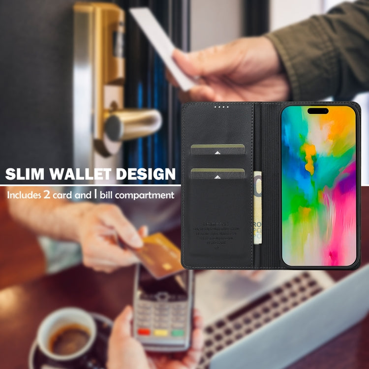 LC.IMEEKE L1 Series Frosted Fine Texture PU Phone Case, For iPhone 16, For iPhone 15, For iPhone 14 / 13, For iPhone 14 Pro