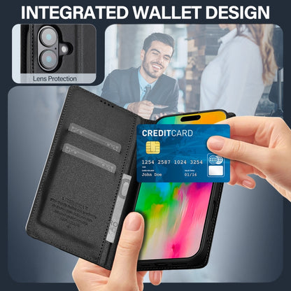 LC.IMEEKE L1 Series Frosted Fine Texture PU Phone Case, For iPhone 16, For iPhone 15, For iPhone 14 / 13, For iPhone 14 Pro