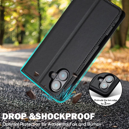 LC.IMEEKE L1 Series Frosted Fine Texture PU Phone Case, For iPhone 16, For iPhone 15, For iPhone 14 / 13, For iPhone 14 Pro