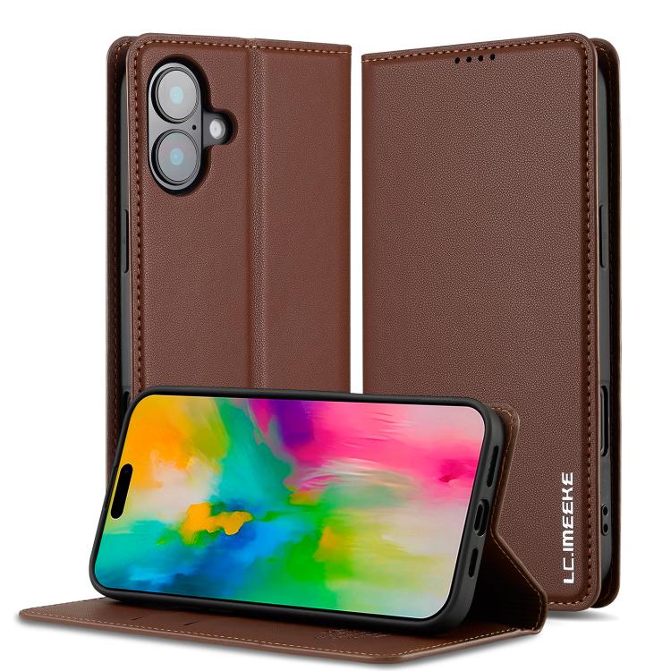 LC.IMEEKE L1 Series Frosted Fine Texture PU Phone Case, For iPhone 18 Pro / 17 Pro, For iPhone 18 Pro Max / 17 Pro Max, For iPhone 16e / 17e, For iPhone 17