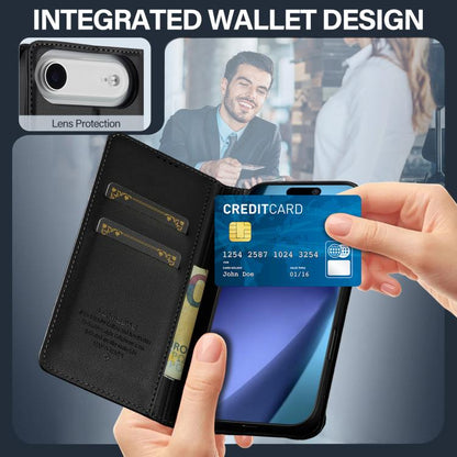 LC.IMEEKE L1 Series Frosted Fine Texture PU Phone Case, For iPhone Air, For iPhone 16 Pro Max, For iPhone 16 Pro, For iPhone 16 Plus