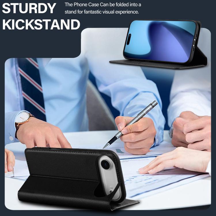 LC.IMEEKE L1 Series Frosted Fine Texture PU Phone Case, For iPhone Air, For iPhone 16 Pro Max, For iPhone 16 Pro, For iPhone 16 Plus