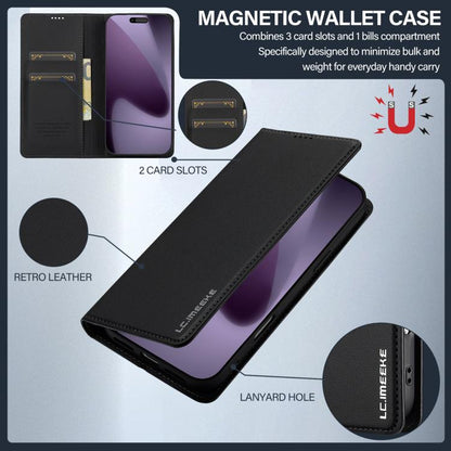 LC.IMEEKE L1 Series Frosted Fine Texture PU Phone Case, For iPhone 18 Pro / 17 Pro, For iPhone 18 Pro Max / 17 Pro Max, For iPhone 16e / 17e, For iPhone 17