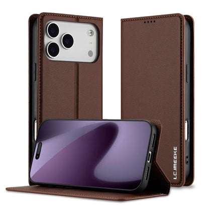 LC.IMEEKE L1 Series Frosted Fine Texture PU Phone Case, For iPhone 18 Pro / 17 Pro, For iPhone 18 Pro Max / 17 Pro Max, For iPhone 16e / 17e, For iPhone 17