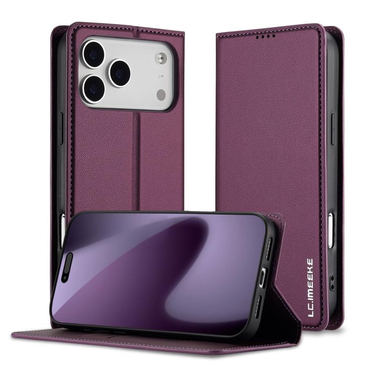 LC.IMEEKE L1 Series Frosted Fine Texture PU Phone Case, For iPhone 18 Pro / 17 Pro, For iPhone 18 Pro Max / 17 Pro Max, For iPhone 16e / 17e, For iPhone 17