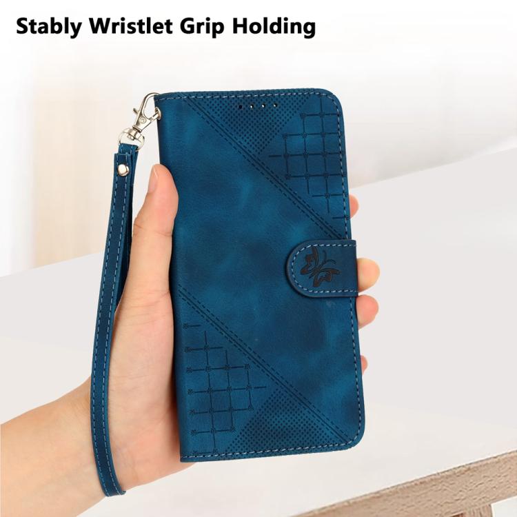 Grid Butterfly Embossed Pattern Flip Leather Phone Case with Lanyard, For OnePlus Ace 5 / 13R Global, For OnePlus 12, For OnePlus Ace 2V, For OnePlus 11