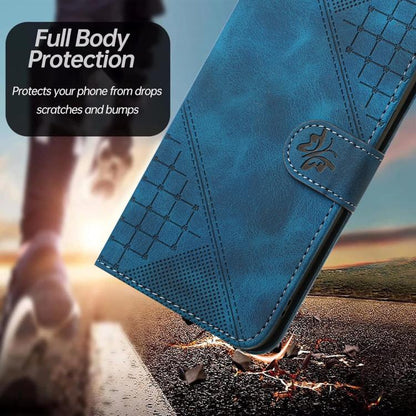 Grid Butterfly Embossed Pattern Flip Leather Phone Case with Lanyard, For OnePlus Ace 5 / 13R Global, For OnePlus 12, For OnePlus Ace 2V, For OnePlus 11