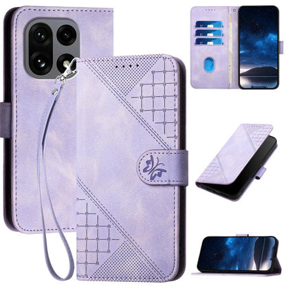 Grid Butterfly Embossed Pattern Flip Leather Phone Case with Lanyard, For OnePlus Turbo 6 / 6V, For OnePlus Ace 6, For OnePlus 15, For OnePlus 13T