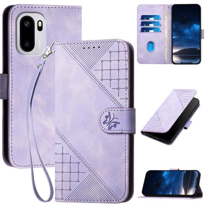 Grid Butterfly Embossed Pattern Flip Leather Phone Case with Lanyard, For OnePlus Turbo 6 / 6V, For OnePlus Ace 6, For OnePlus 15, For OnePlus 13T