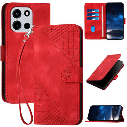Grid Butterfly Embossed Pattern Flip Leather Phone Case with Lanyard, For OnePlus Turbo 6 / 6V, For OnePlus Ace 6, For OnePlus 15, For OnePlus 13T
