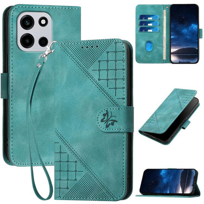 Grid Butterfly Embossed Pattern Flip Leather Phone Case with Lanyard, For OnePlus Turbo 6 / 6V, For OnePlus Ace 6, For OnePlus 15, For OnePlus 13T
