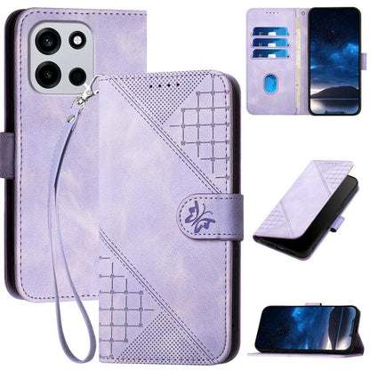 Grid Butterfly Embossed Pattern Flip Leather Phone Case with Lanyard, For OnePlus Turbo 6 / 6V, For OnePlus Ace 6, For OnePlus 15, For OnePlus 13T