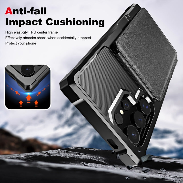 Vertical Flip Card Bag Holder Leather Phone Case, For Samsung Galaxy S24 Ultra 5G, For Samsung Galaxy S24+ 5G, For Samsung Galaxy S24 5G