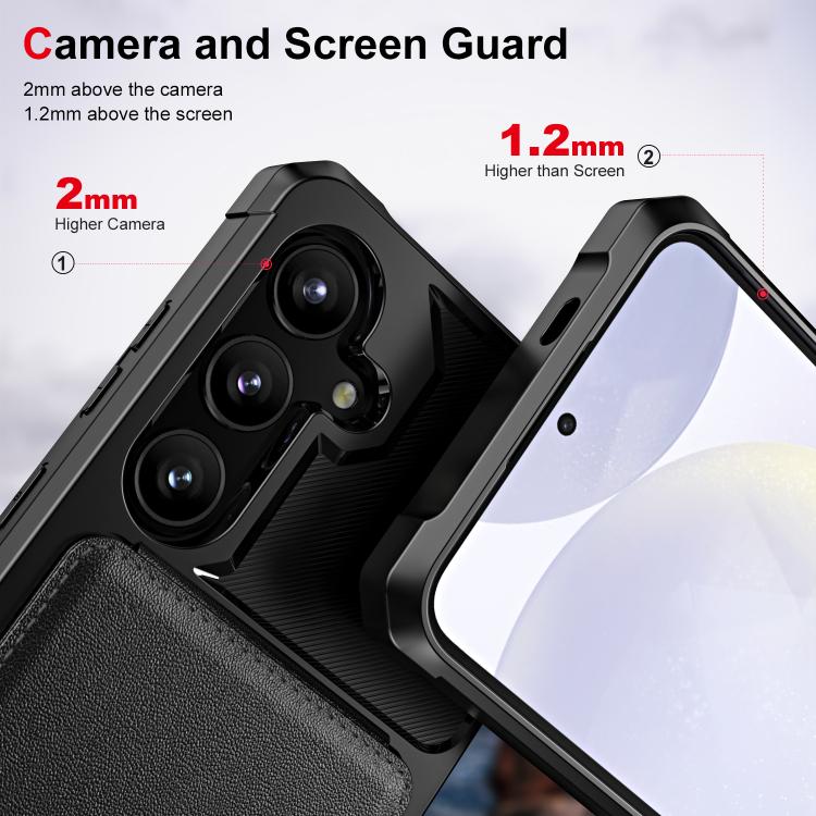 Vertical Flip Card Bag Holder Leather Phone Case, For Samsung Galaxy S25 5G, For Samsung Galaxy S25+ 5G, For Samsung Galaxy S25 Ultra 5G, For Samsung Galaxy S24 FE 5G