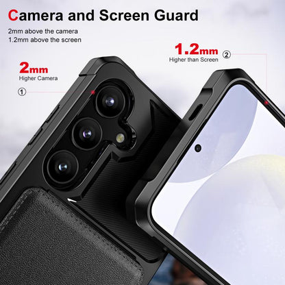 Vertical Flip Card Bag Holder Leather Phone Case, For Samsung Galaxy S25 5G, For Samsung Galaxy S25+ 5G, For Samsung Galaxy S25 Ultra 5G, For Samsung Galaxy S24 FE 5G