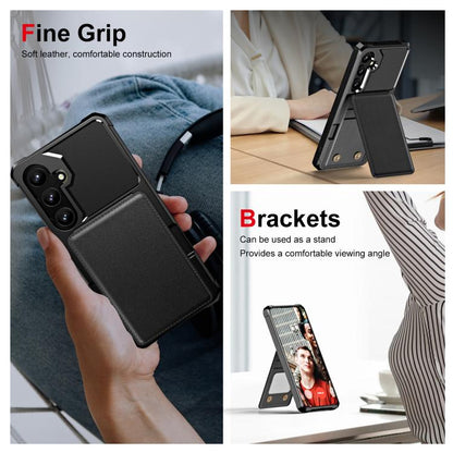 Vertical Flip Card Bag Holder Leather Phone Case, For Samsung Galaxy S25 5G, For Samsung Galaxy S25+ 5G, For Samsung Galaxy S25 Ultra 5G, For Samsung Galaxy S24 FE 5G